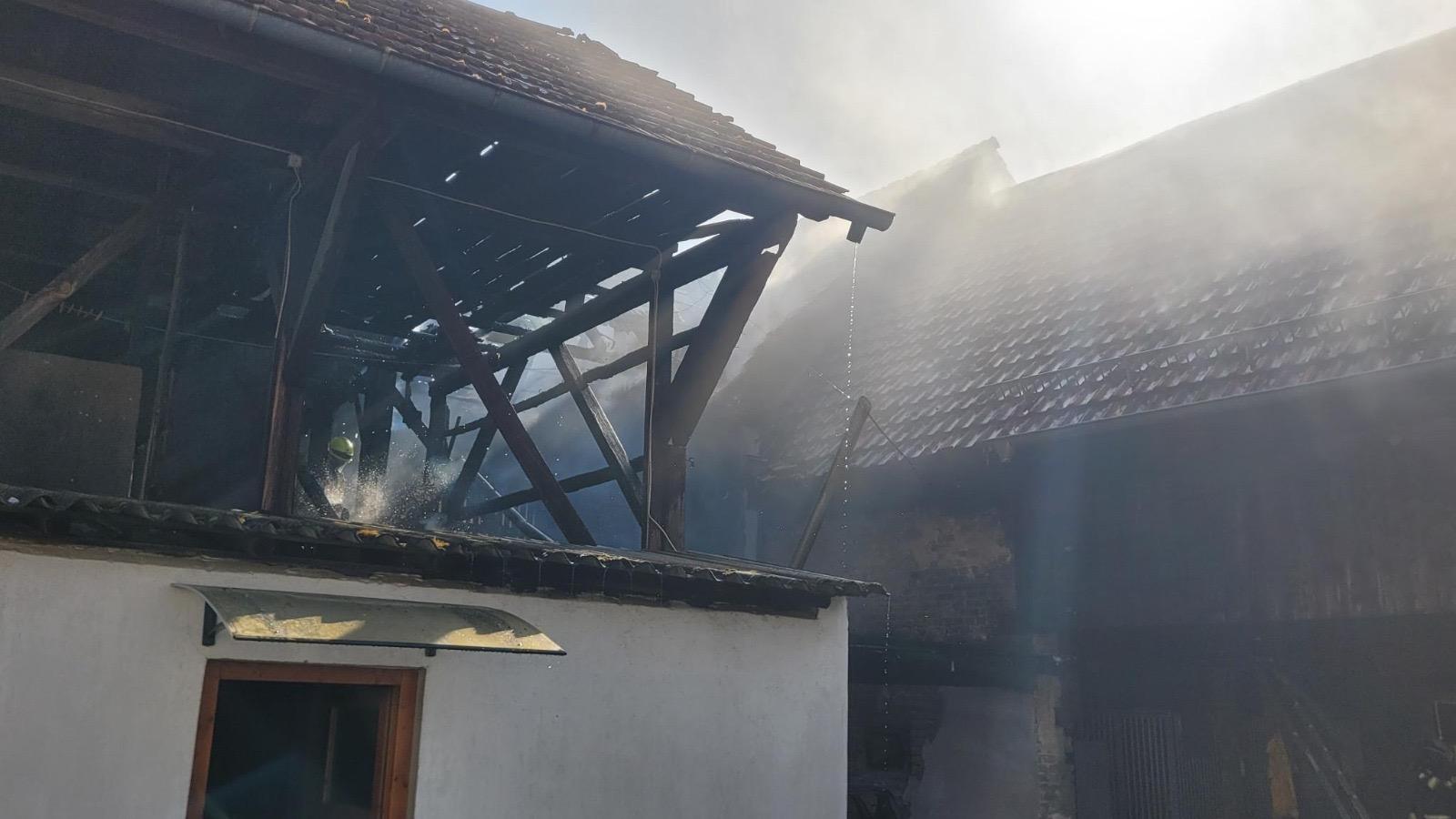Einsatzfoto Gebäudebrand